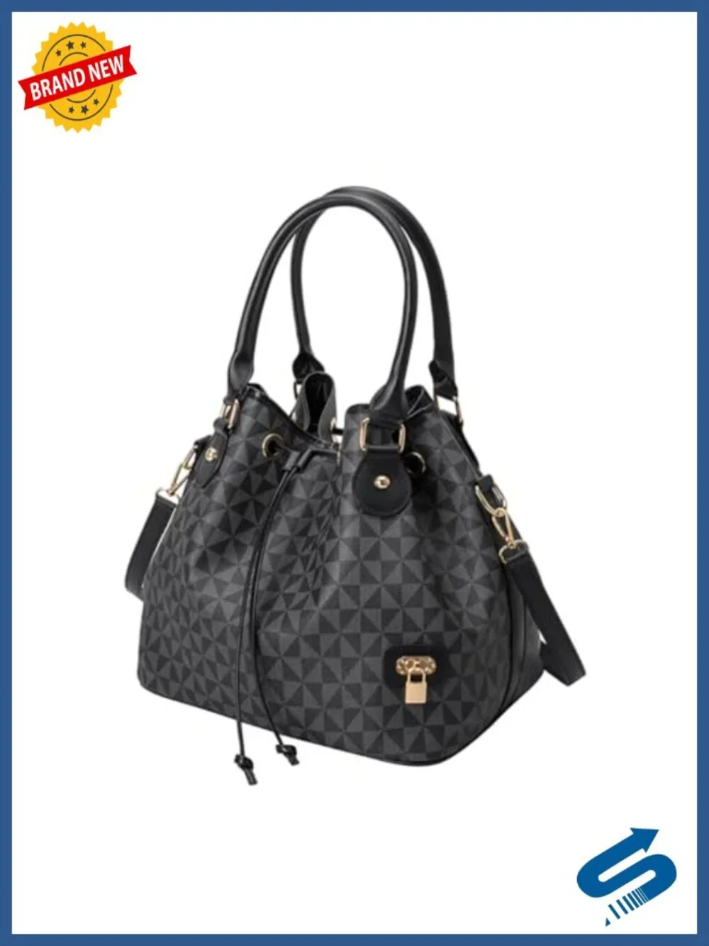 Large Faux Leather Hobo Bag with Drawstring Closure Crossbody for Women